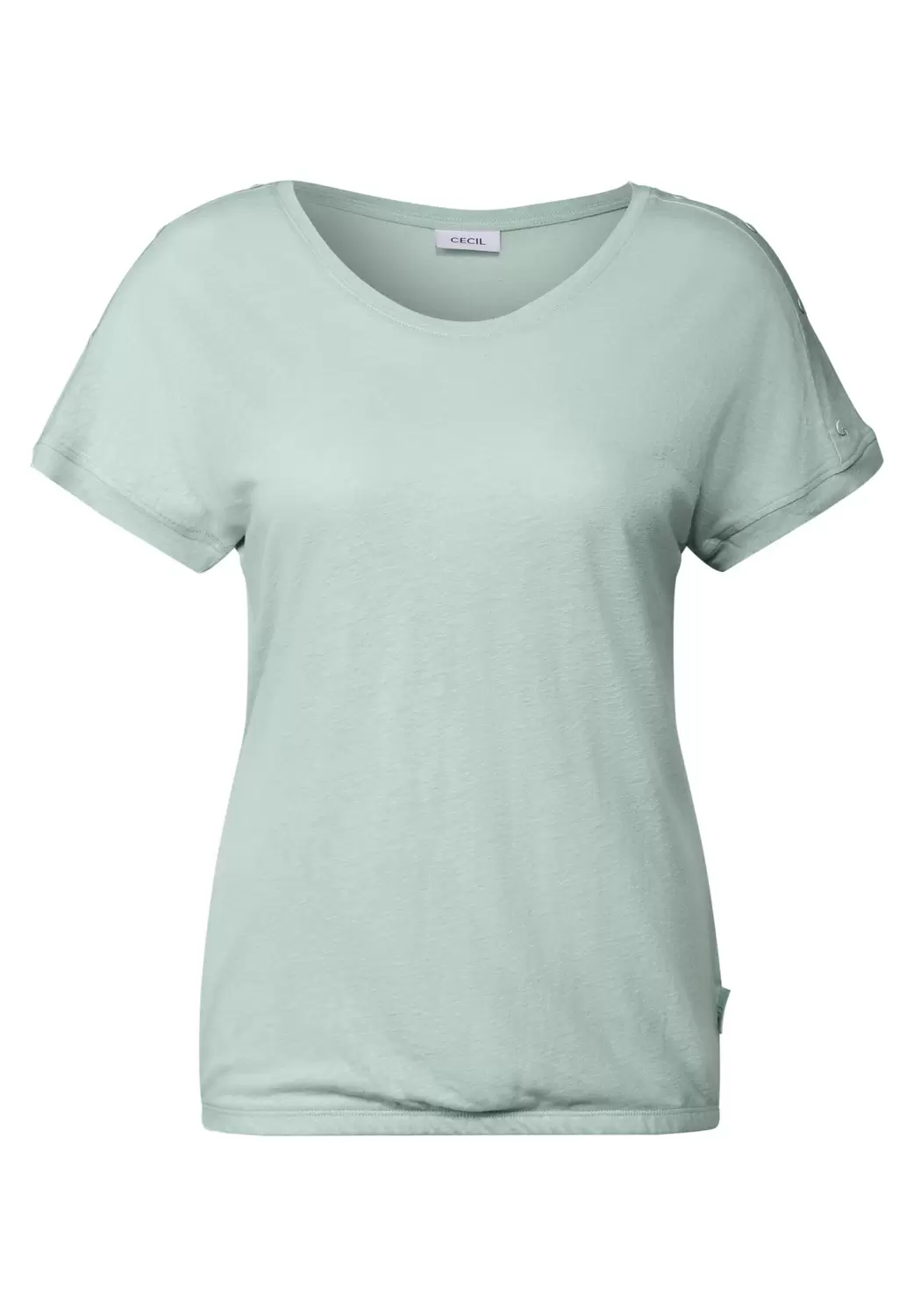 LINEN_Solid Shirt with Buttons female