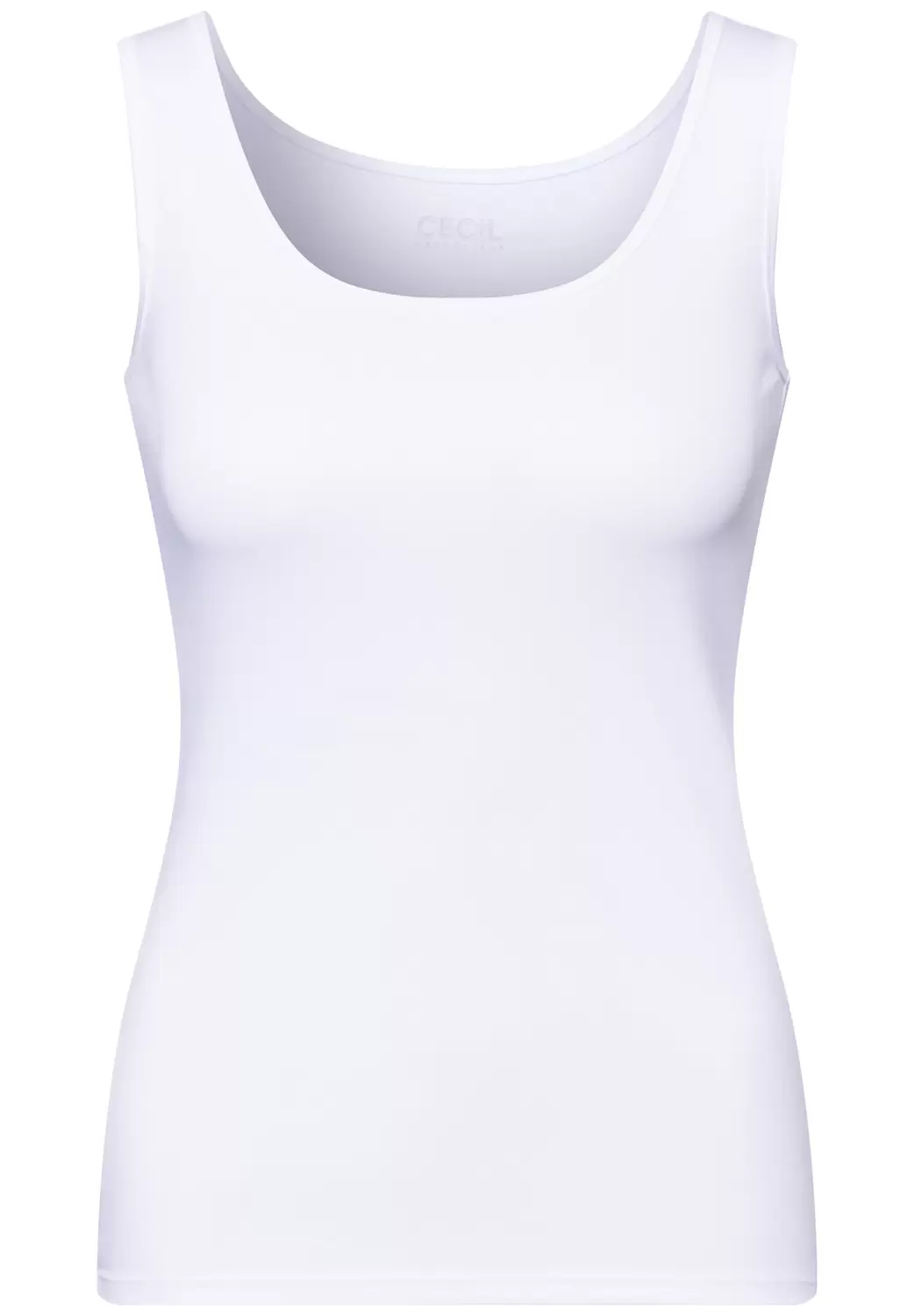Basic Top mit Rundhals aus Baumwolle