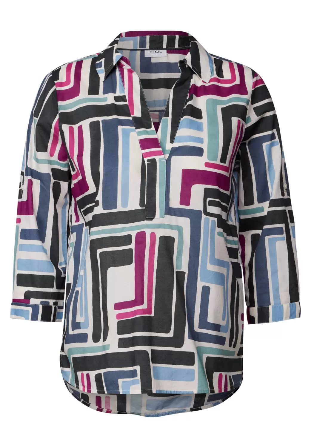 Gemusterte Bluse