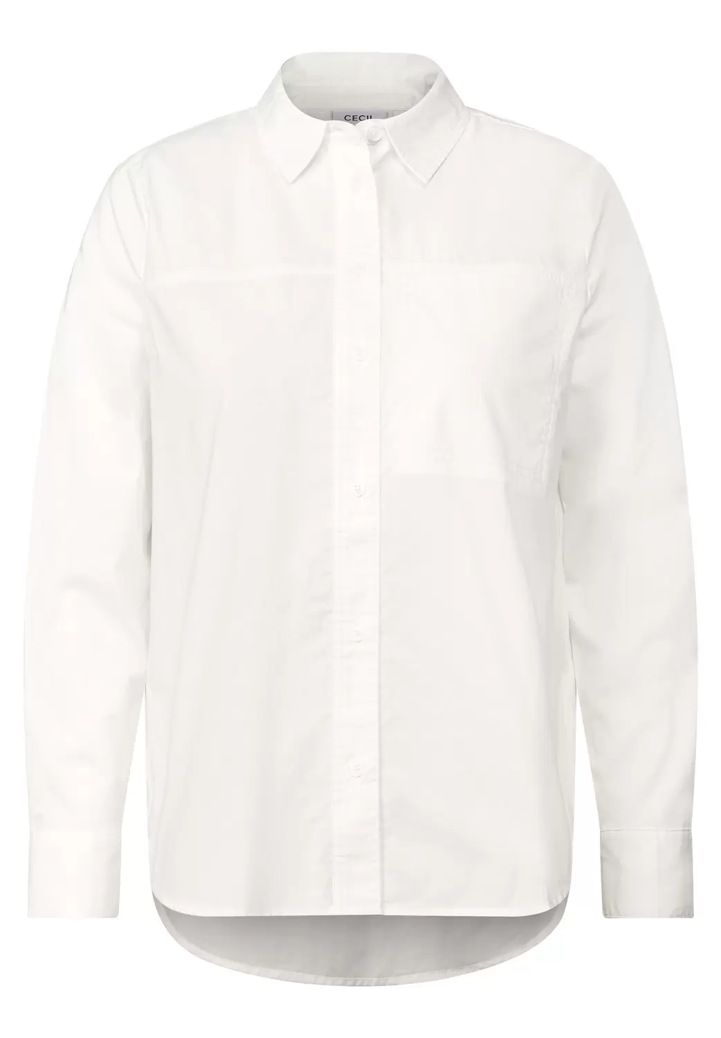 Shirt Collar Blouse - 13474/vanilla white