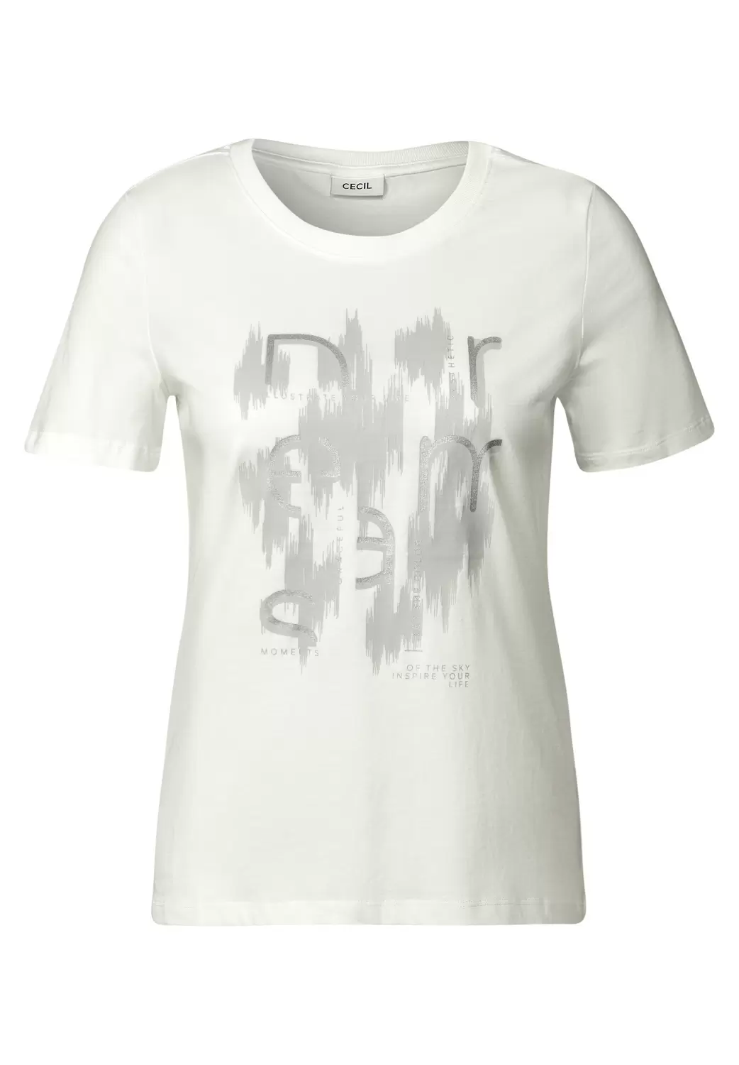 T-Shirt mit Folienprint