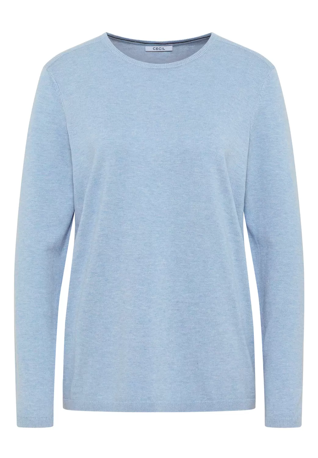 NOS_Basic Roundneck - 15946/whisper blue melange
