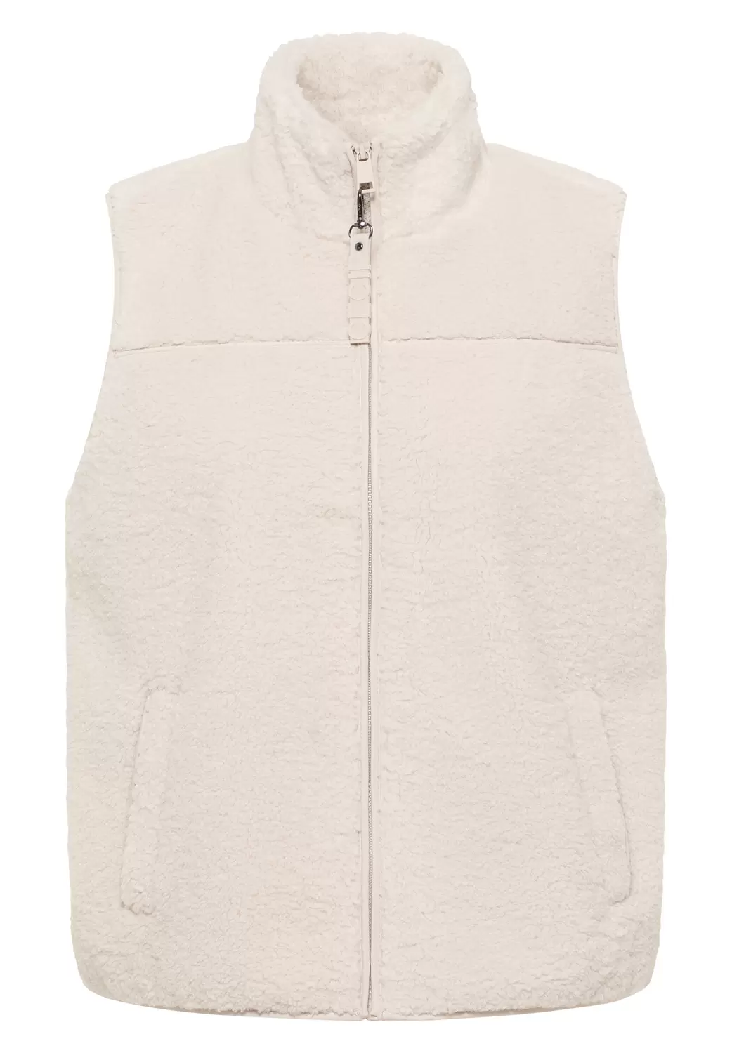 Short Teddy vest - 15641/teddy vanilla white