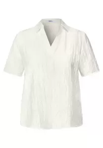 TOS Shirt Collar Blouse w. Des - 13474/vanilla whi
