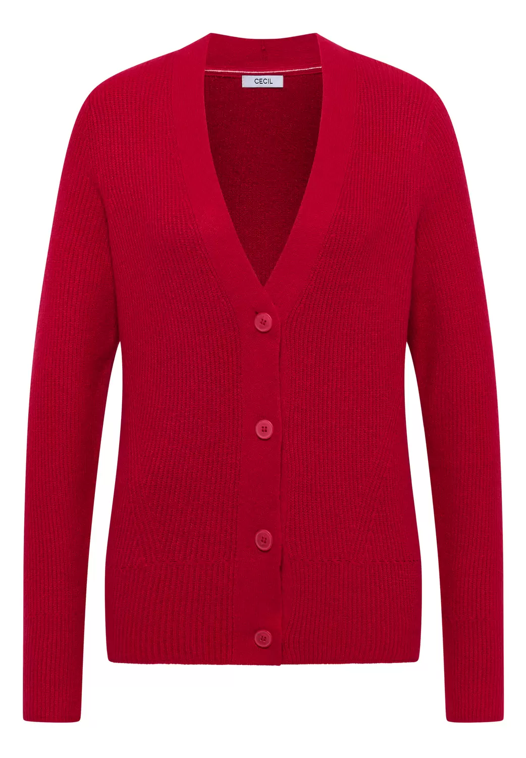 NOS_Cosy rib-mix Cardigan
