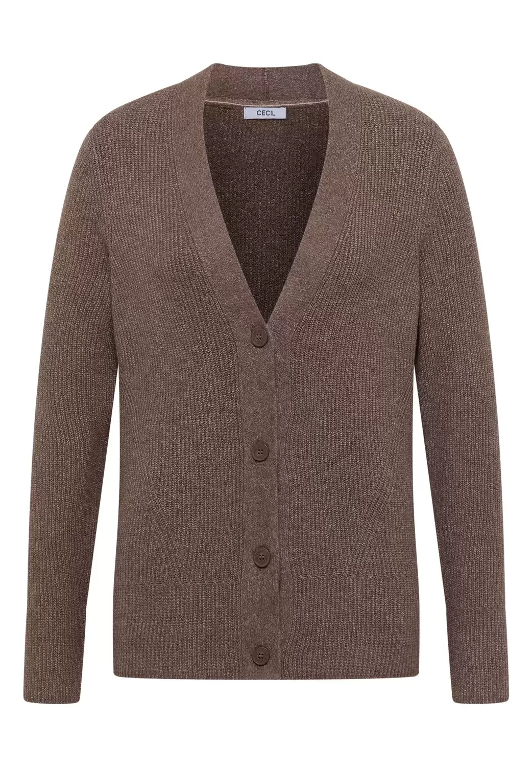 NOS_Cosy rib-mix Cardigan