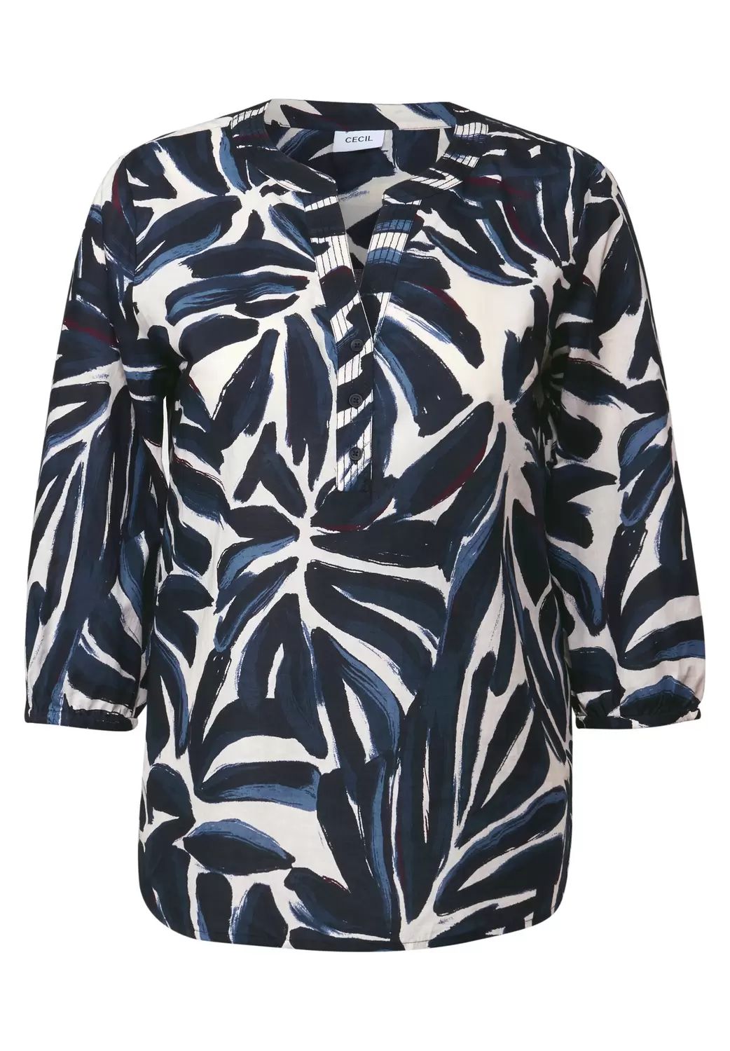 TOS Printed Light Cotton Blous - 36831/urban dark