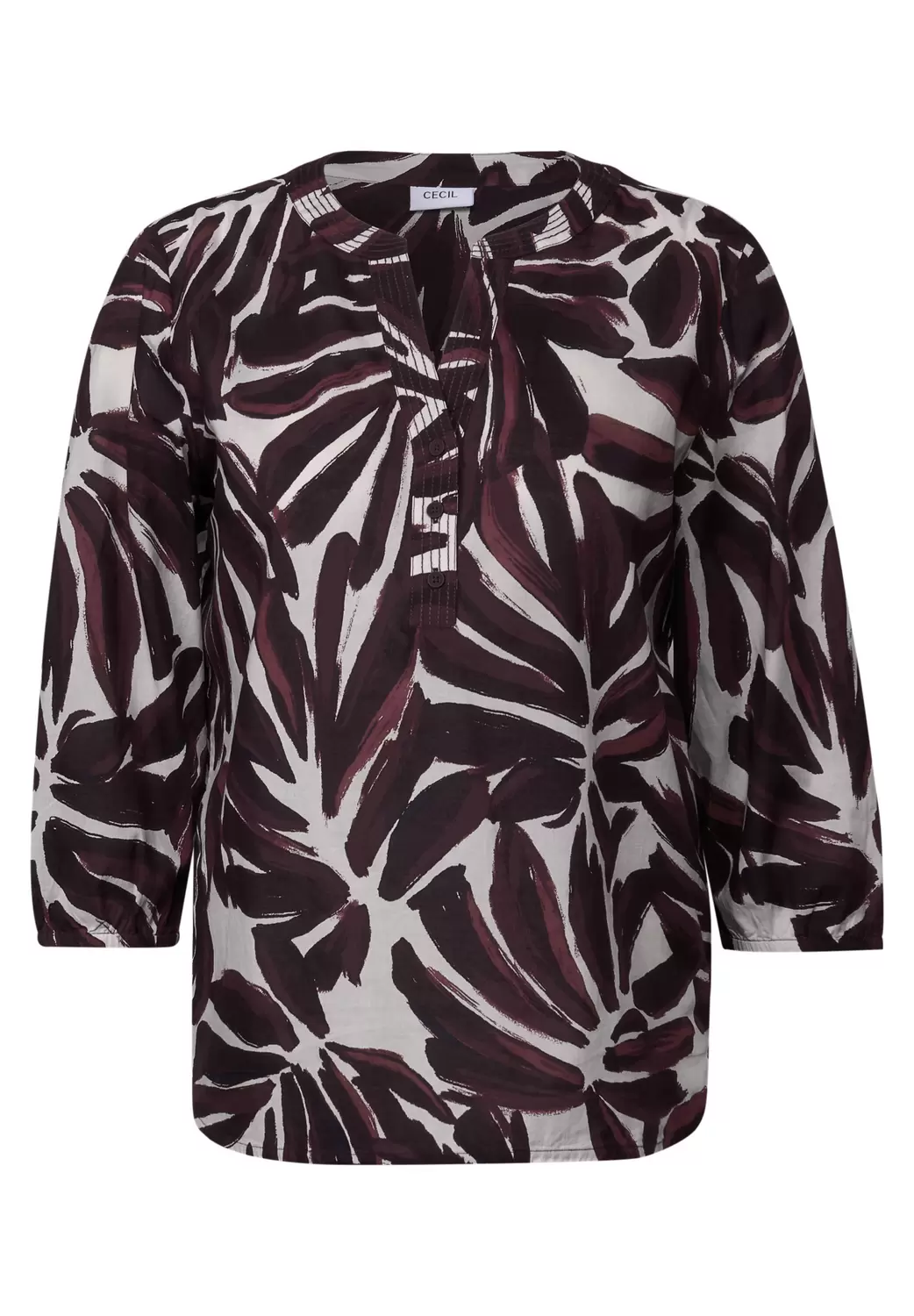 TOS Printed Light Cotton Blous - 36900/mulberry re