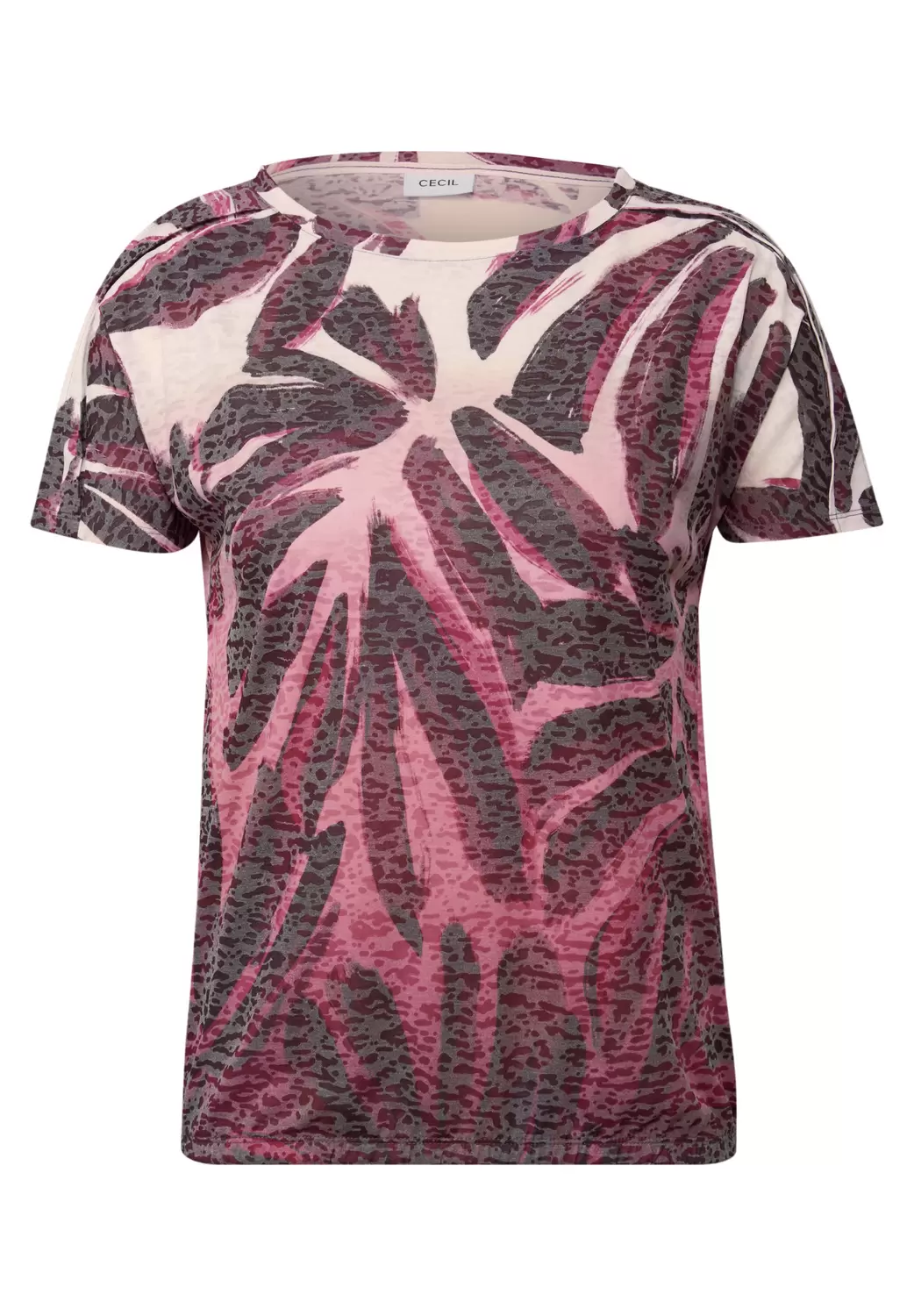 Ausbrenner-Shirt mit Muster