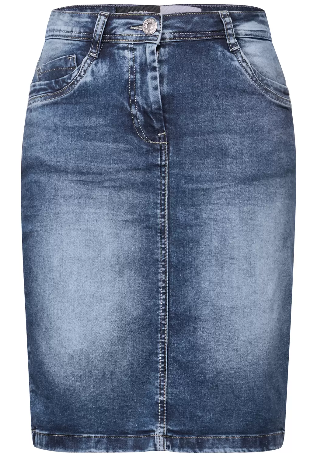 Style Denim Skirt Mid Blue - 10281/mid blue wash