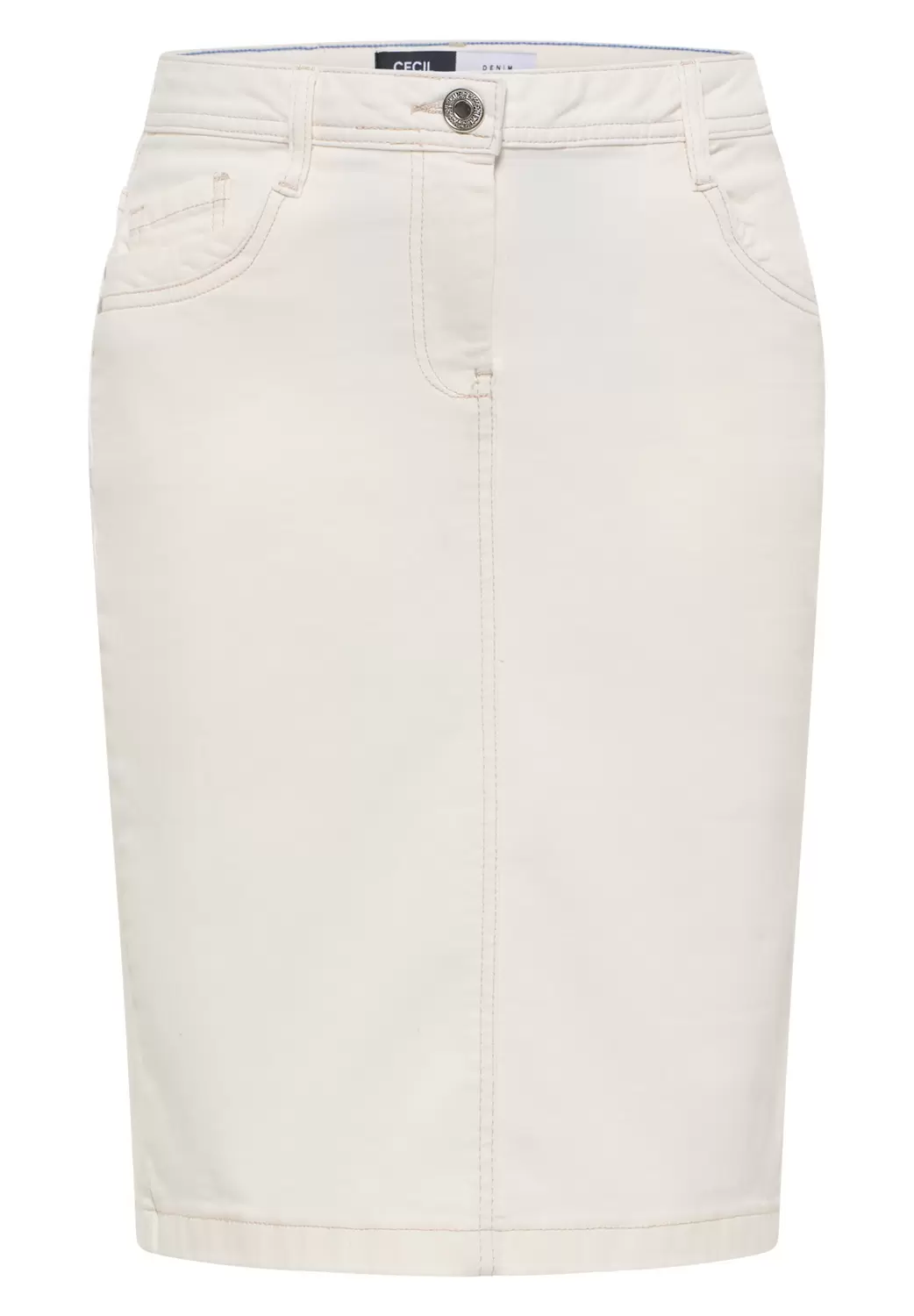 Style Denim Skirt Ecru
