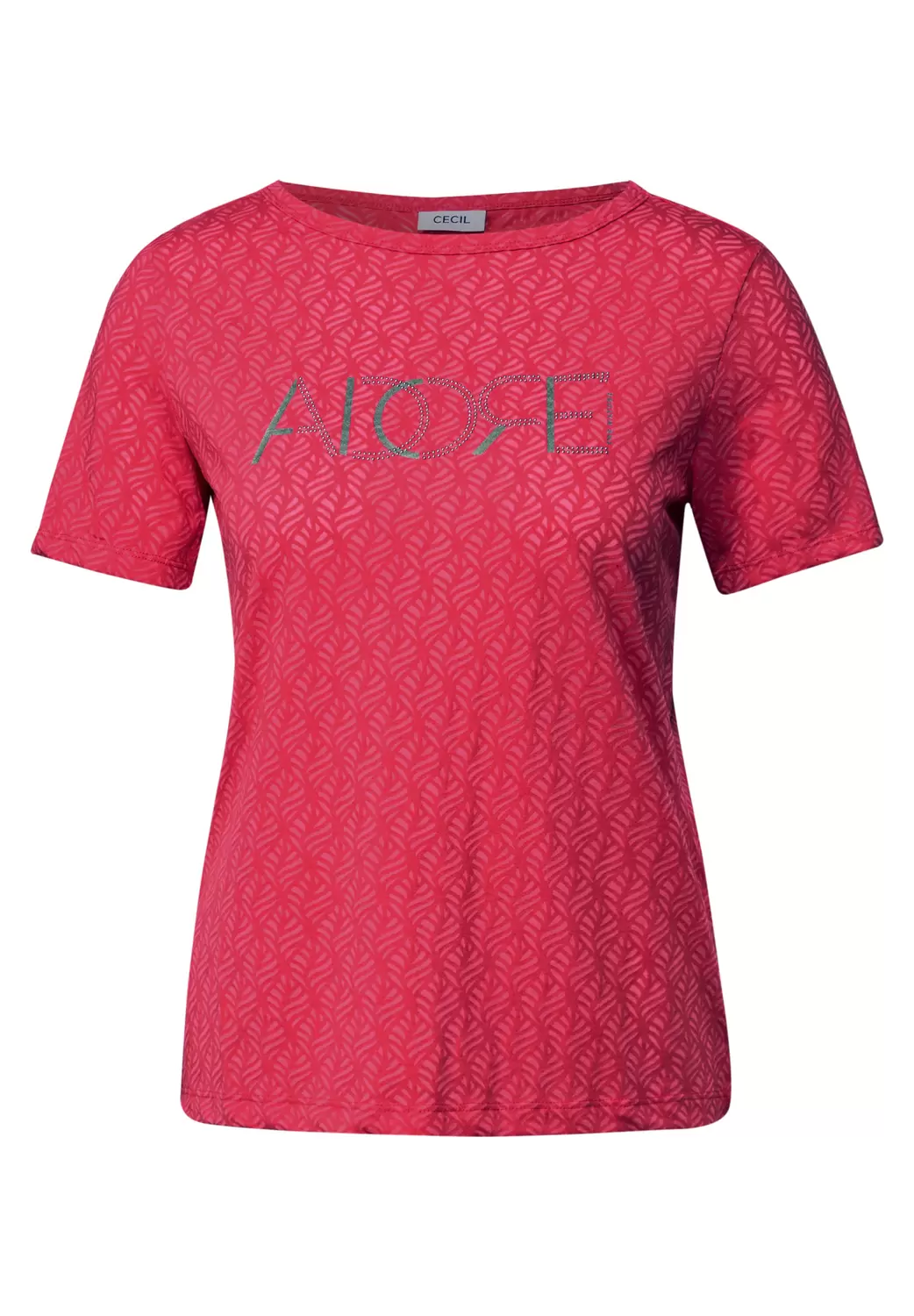 Ausbrenner-Shirt mit Wording
