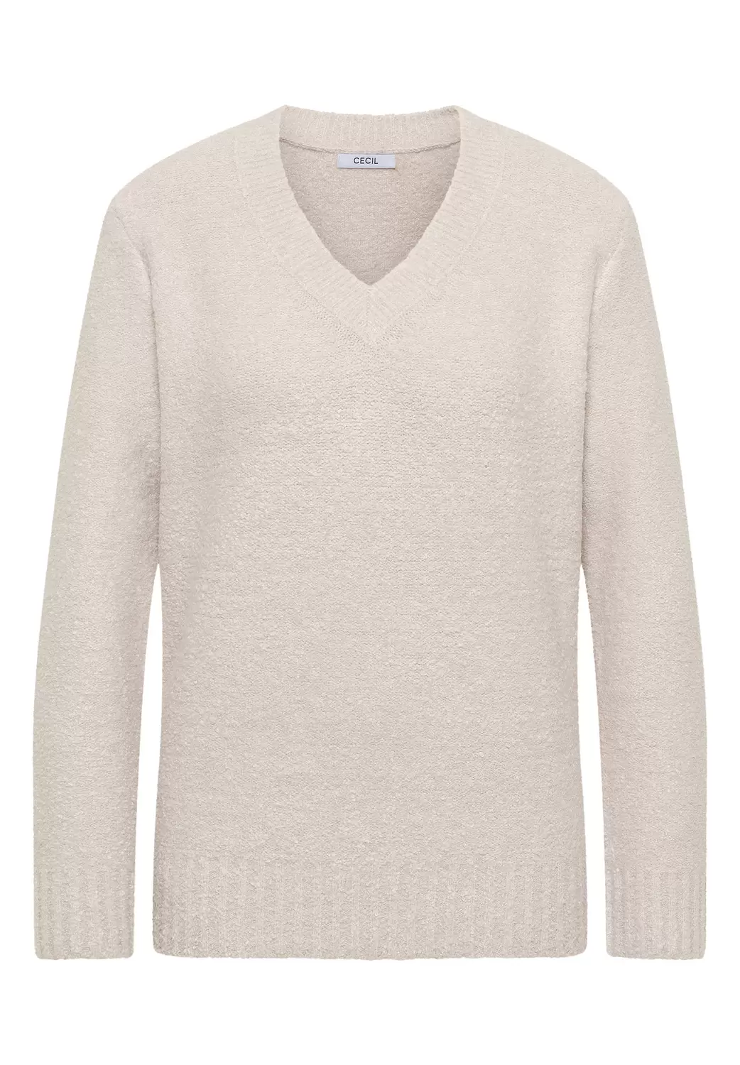 Bouclé V-Neck Pullover