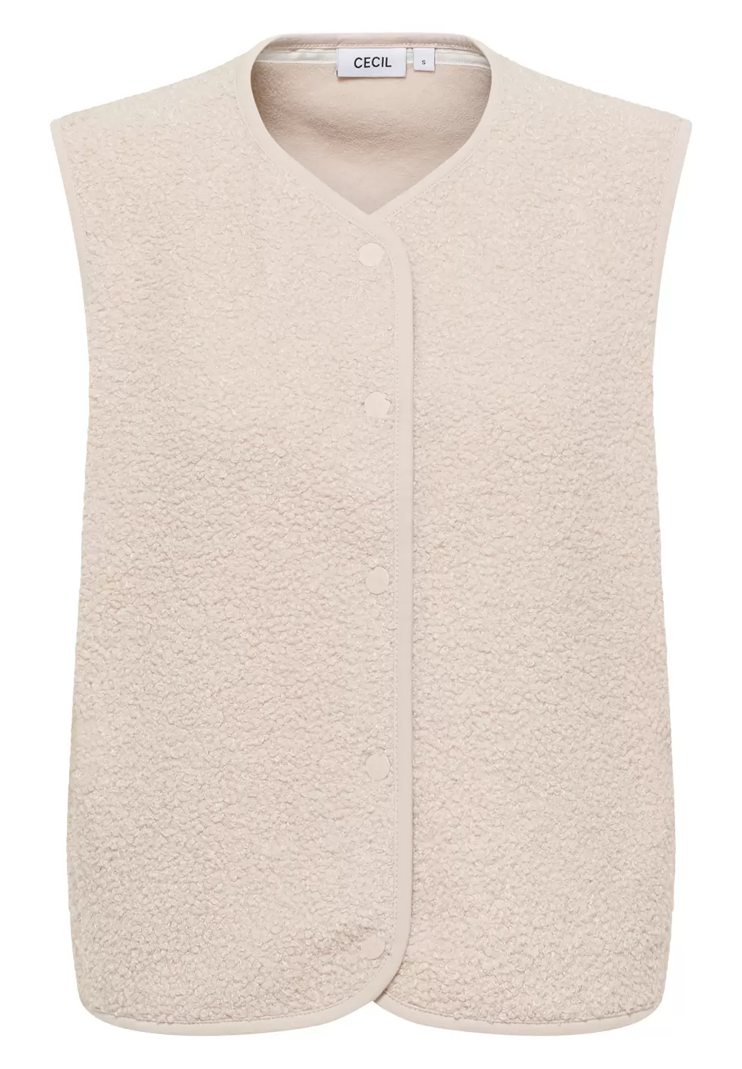 TOS Curly Fake Wool Vest