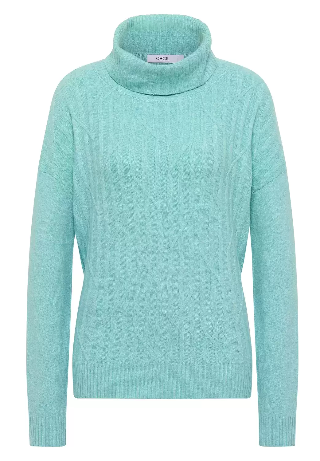 TOS_Cosy graphic rollneck female