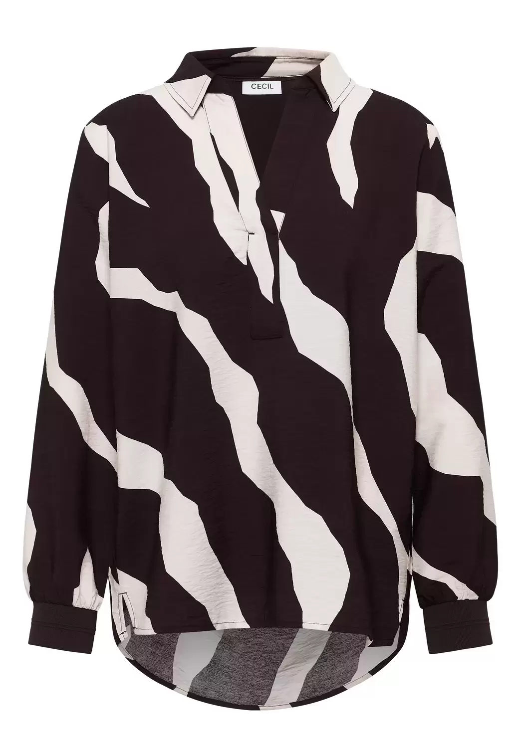 Splitneck Printblouse