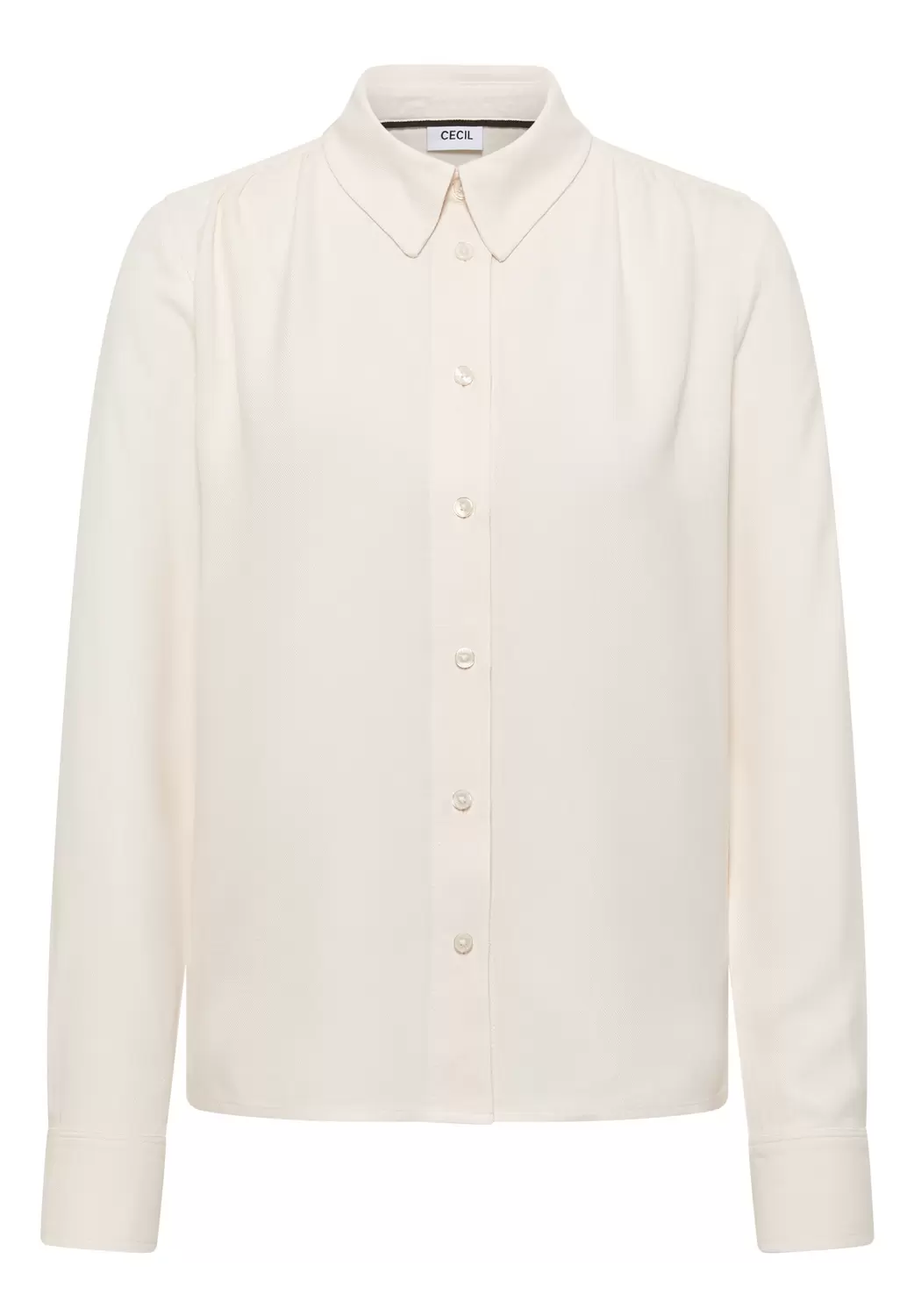 Softe Melange Hemdbluse