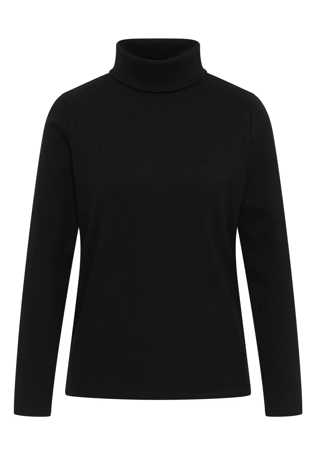 Langarmshirt in Rippstruktur