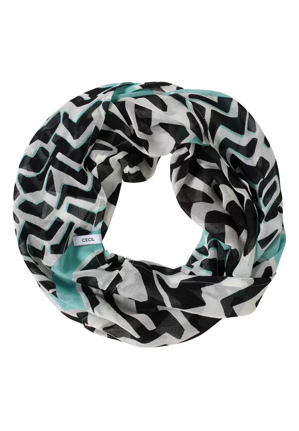 Gemusterter Loop-Schal