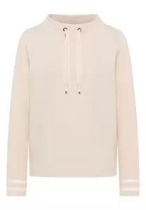 TOS Sweatshirt with Knitted Sl - 16504/pearl beige