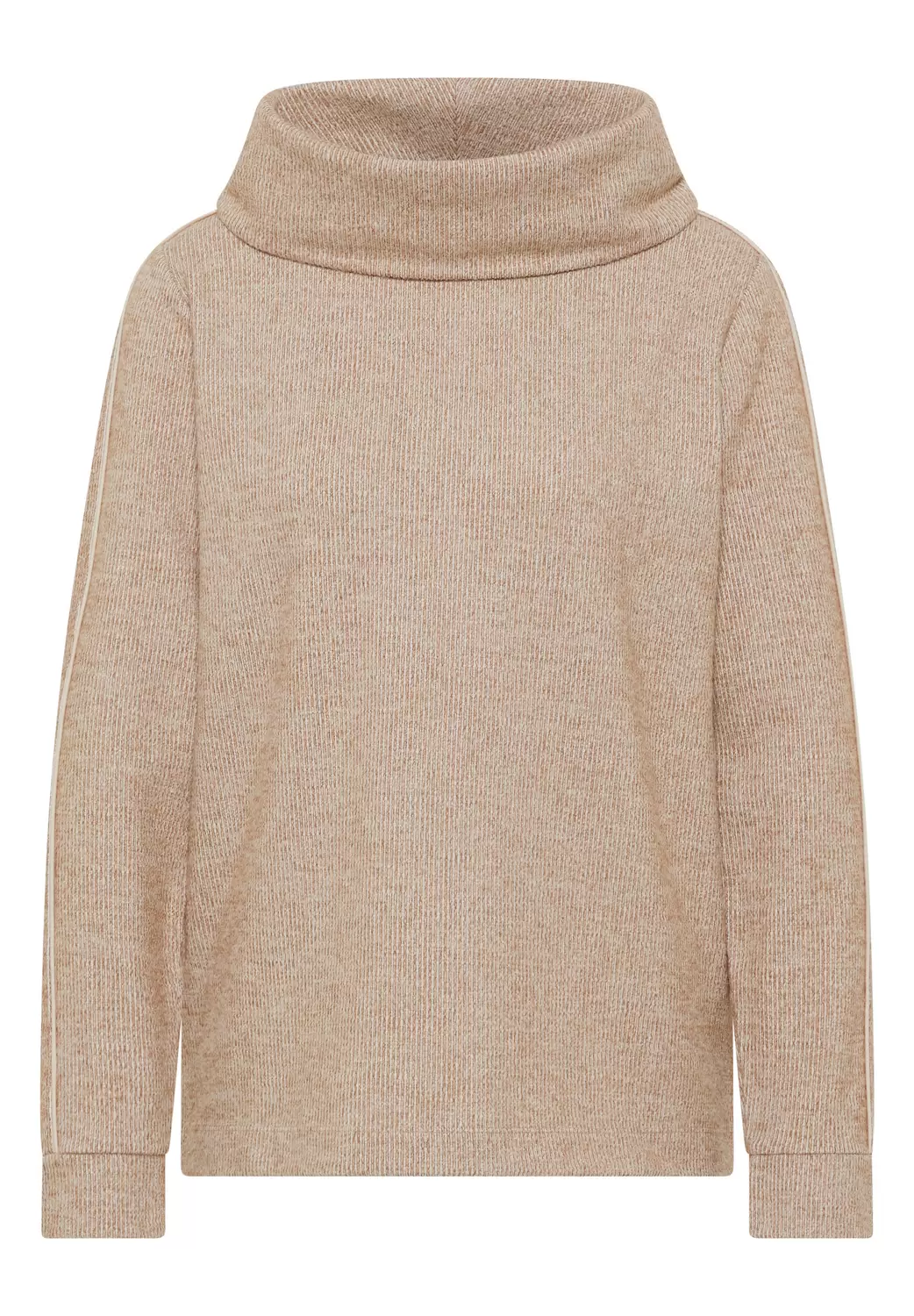 Cozy Melange Big Collar T-Shir female