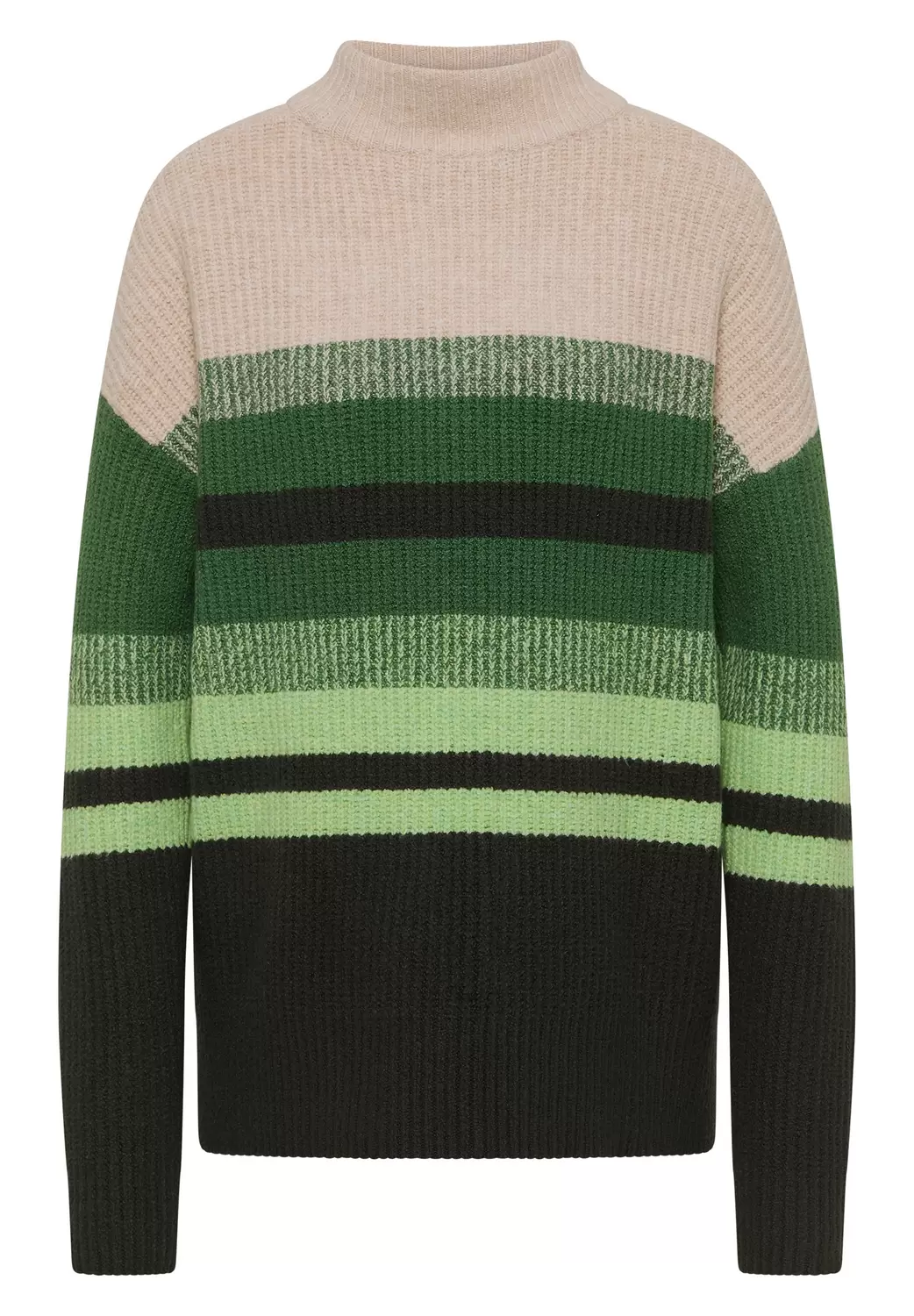 Gestreifter Mouliné Pullover