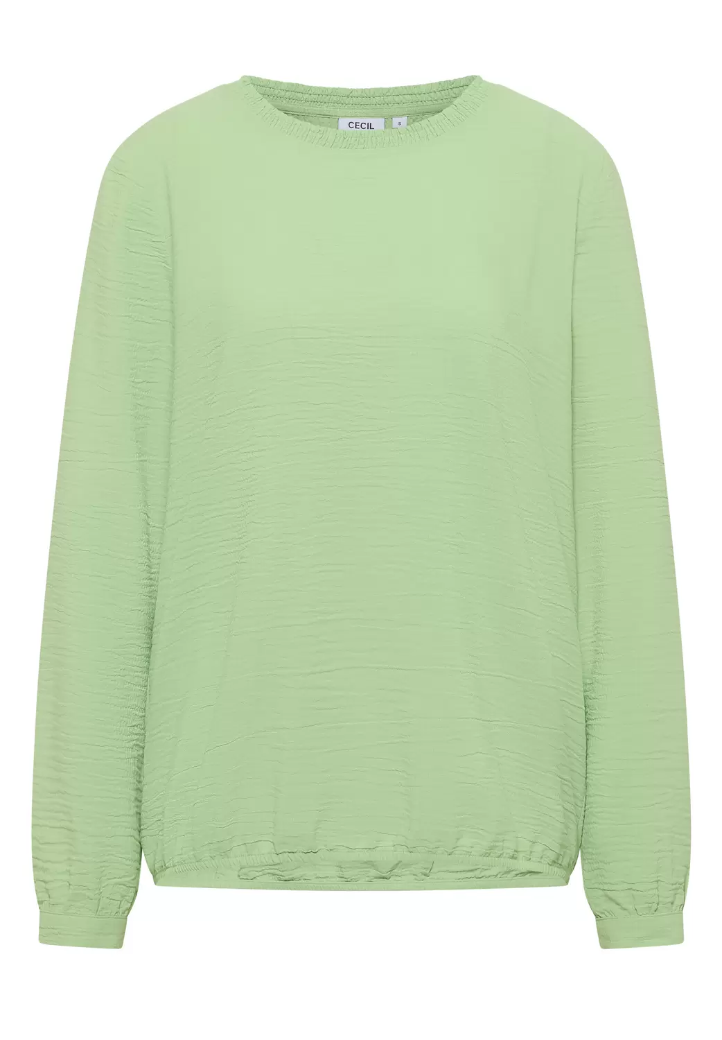 Solid Smock Neckline Blouse female
