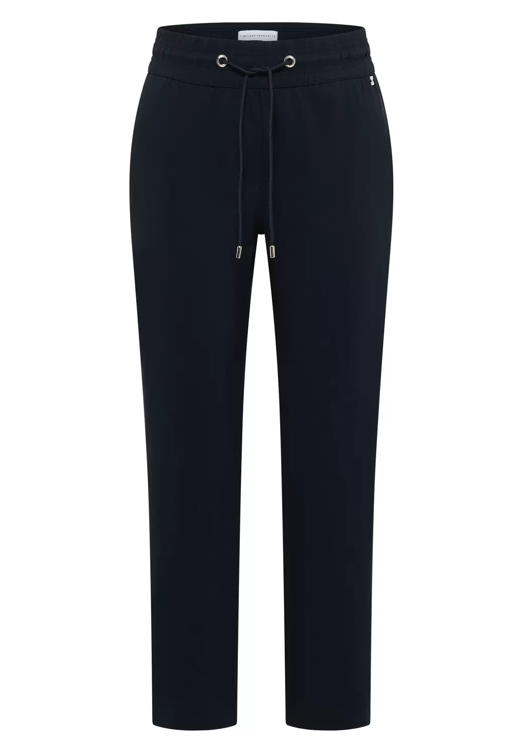 Mid Waist Slim Leg Hose im Casual Fit