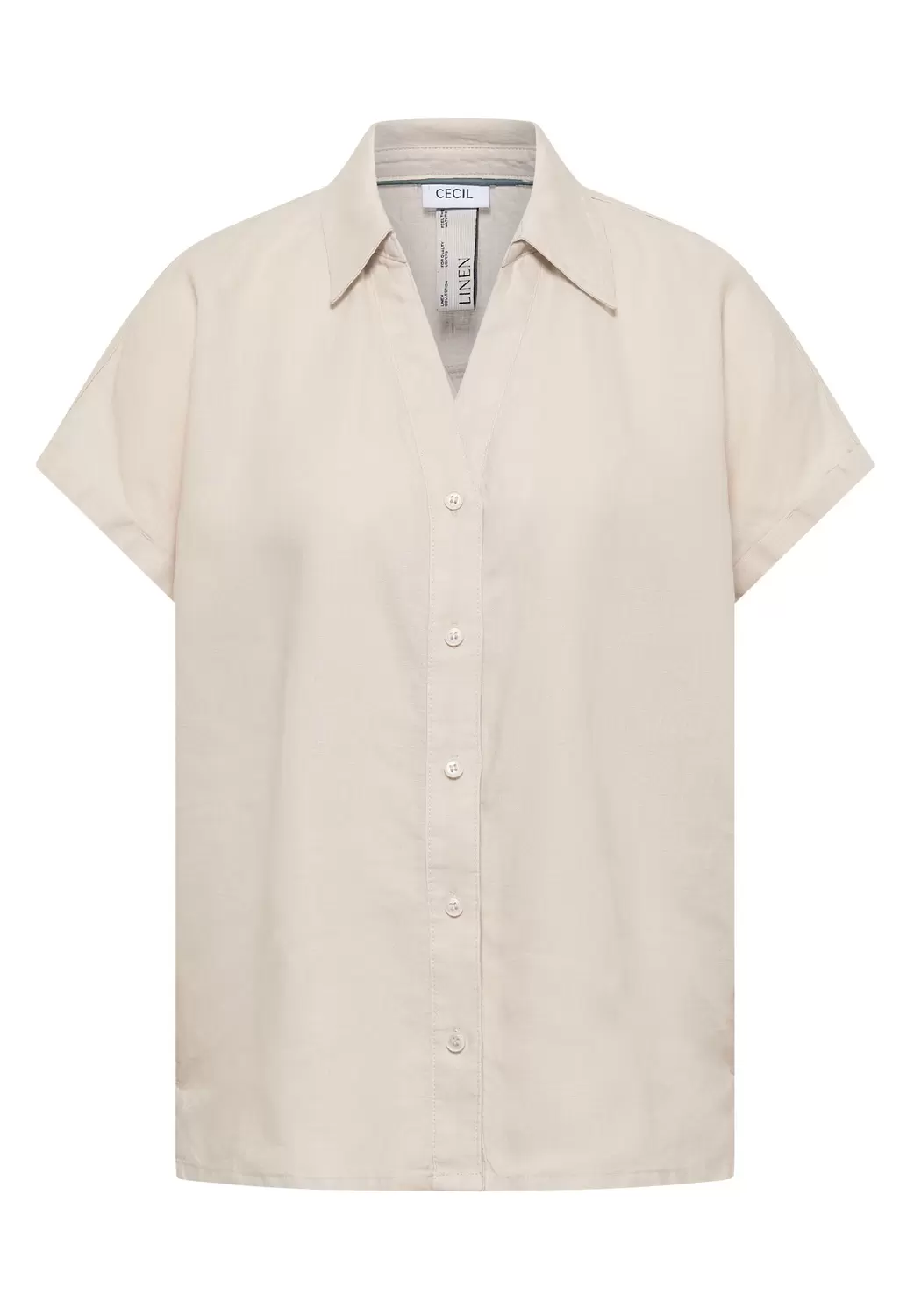LINEN_Solid Dropped Shoulder B