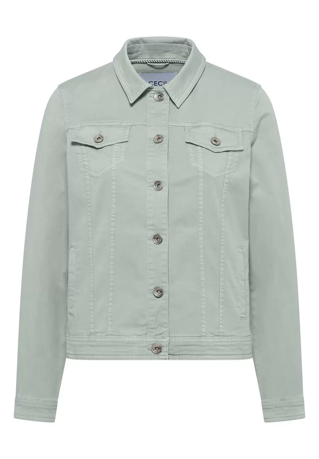 Jeansjacke mit Brusttaschen und Knöpfen