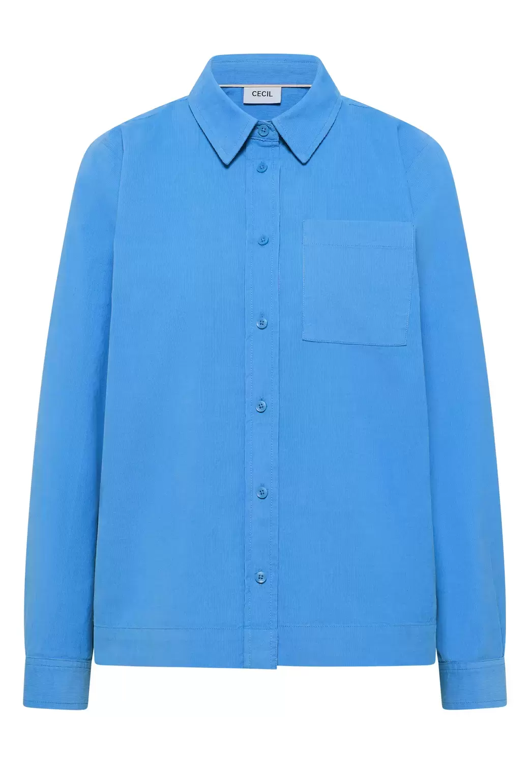 Hemdbluse in Unifarbe