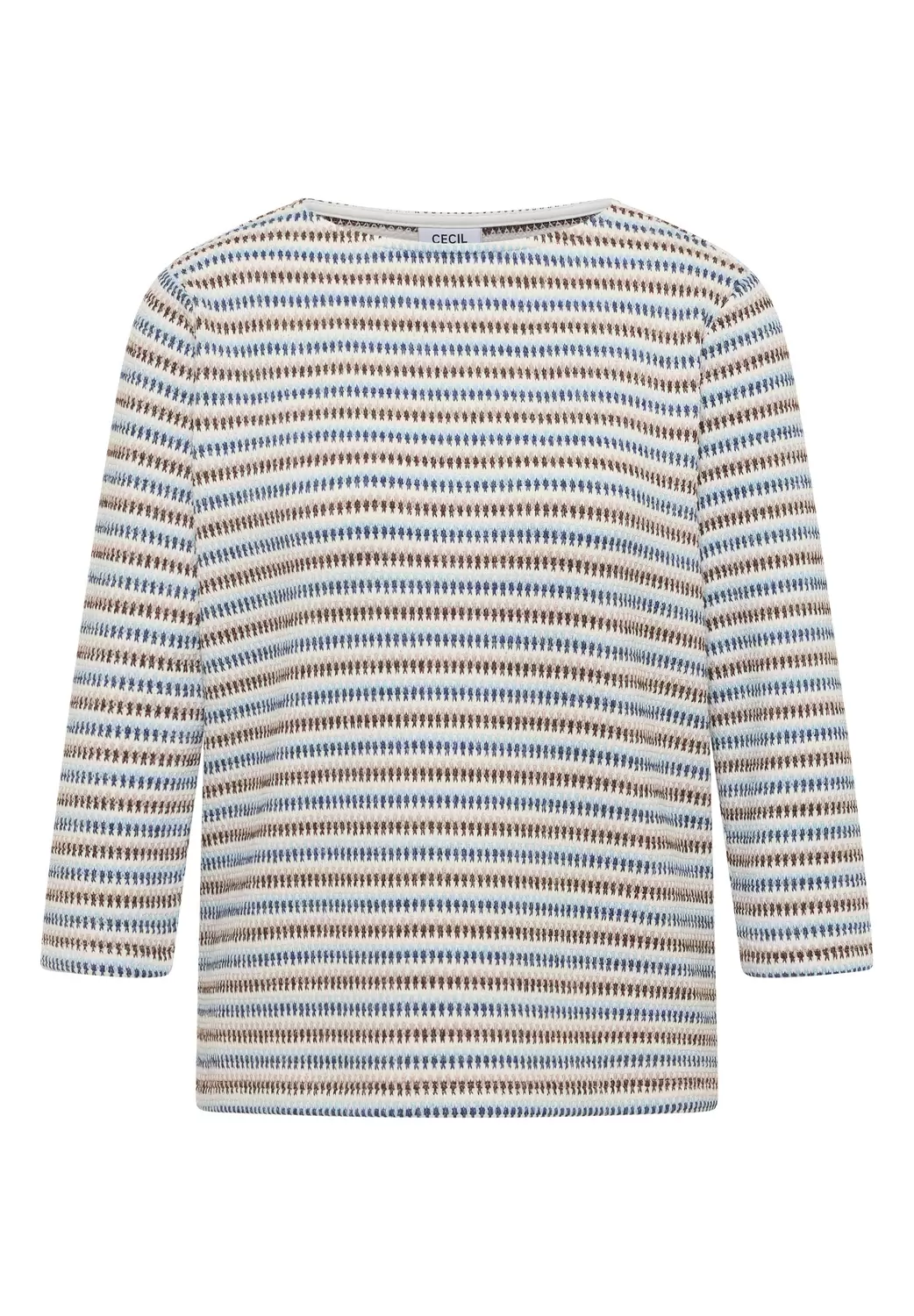 Gestreiftes Strukturshirt