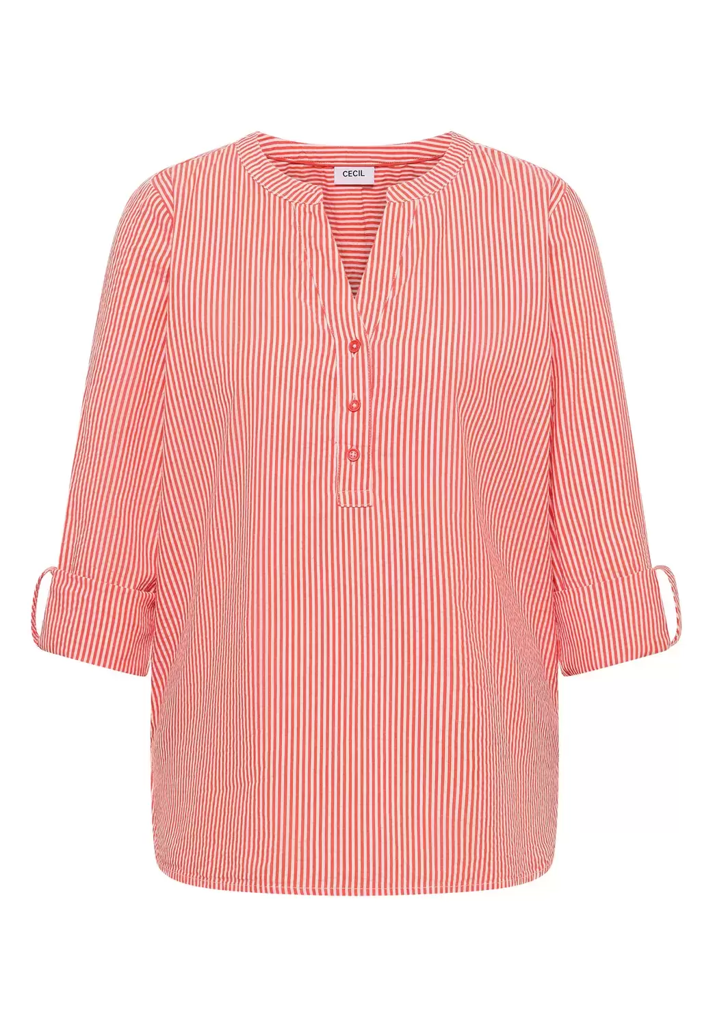 Gestreifte Seersucker Bluse