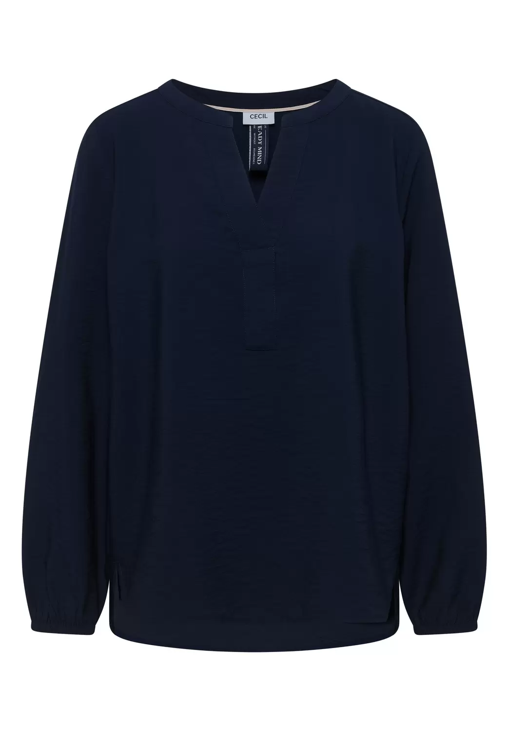 Solid Splitneck Blouse female