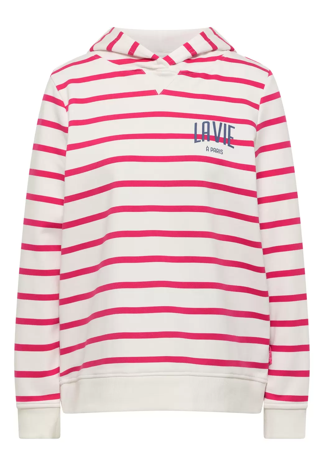 TOS Striped Hoody w. Chest Pri feale