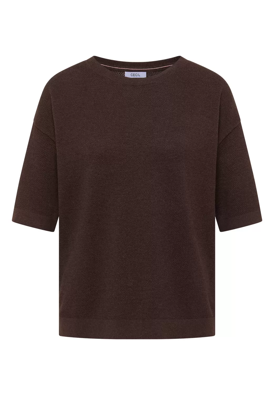 Kurzarm Pullover mit Struktur