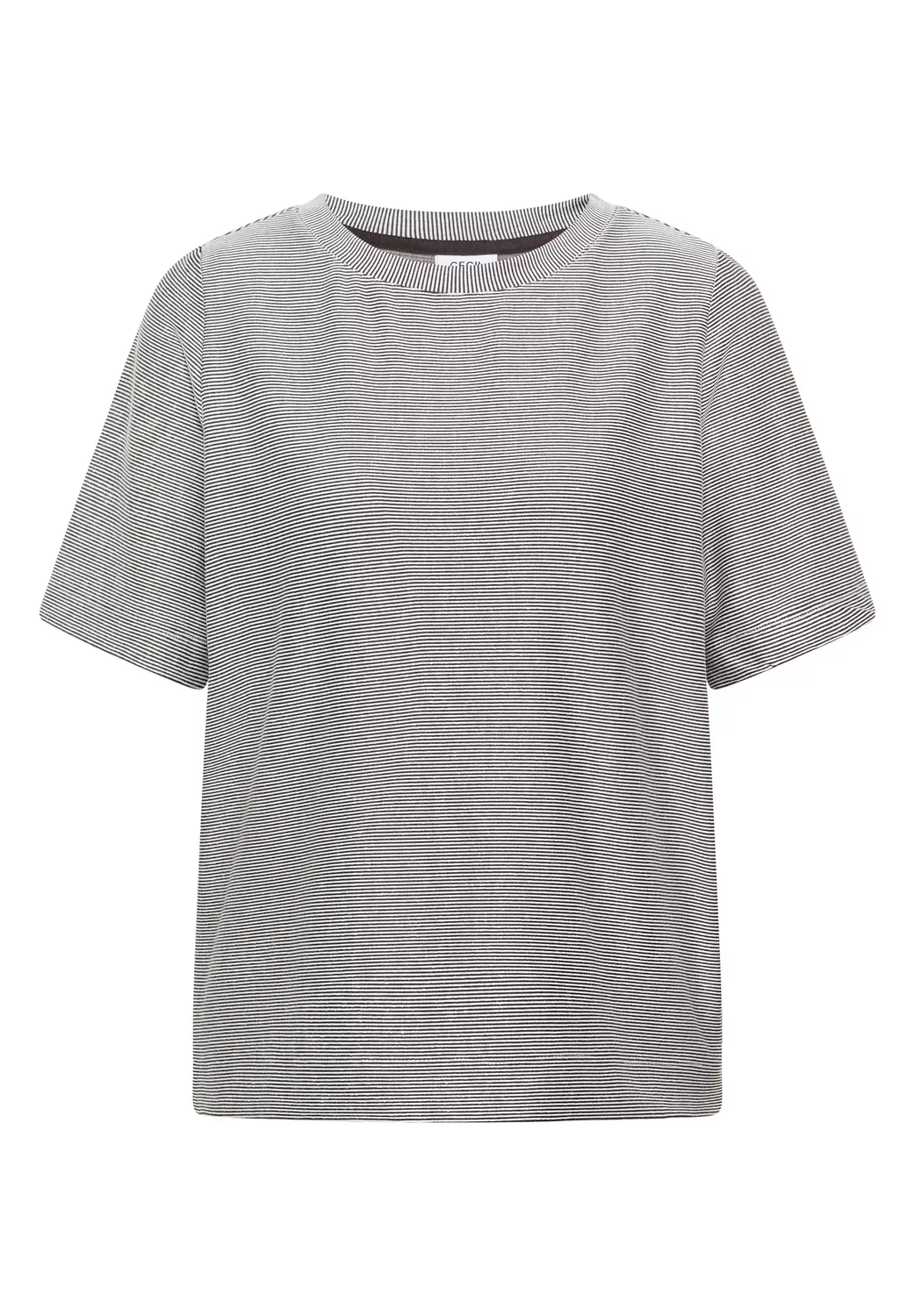 Kurzarm T-Shirt mit feinen Streifen