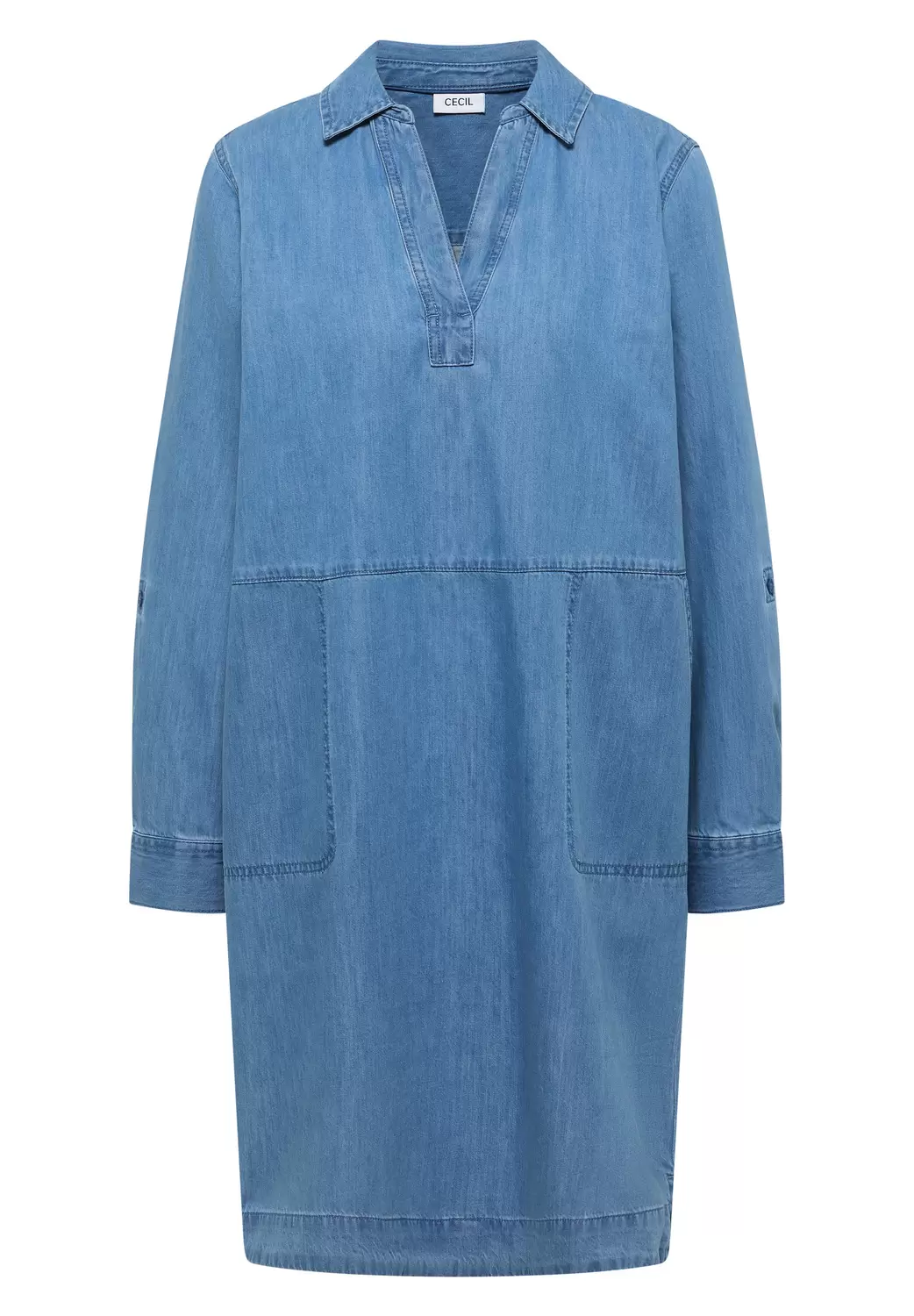 Soft Denim-look Dress female