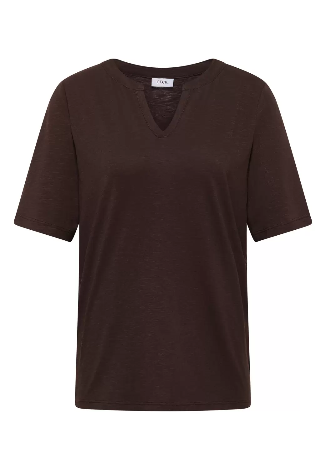 EOS_Solid Tunic with Splitneck