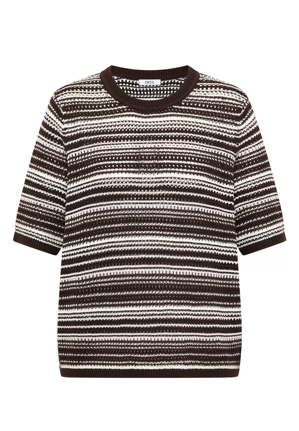EOS_Striped Crochet Shirt