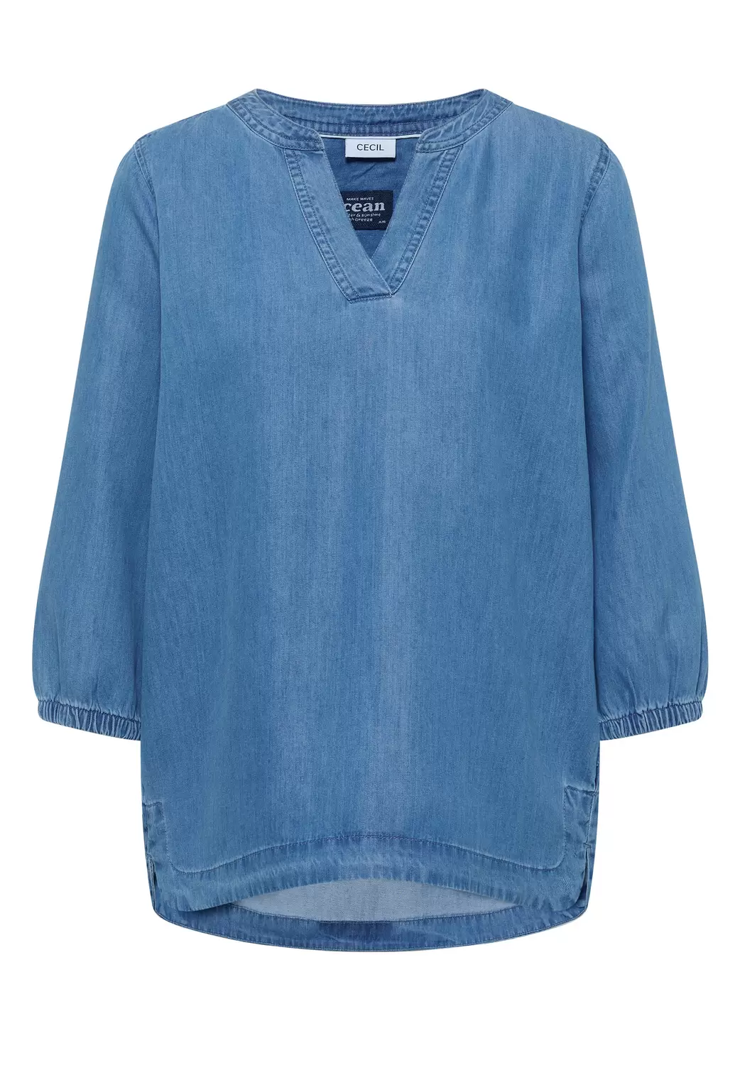 Denim Look Blouse female