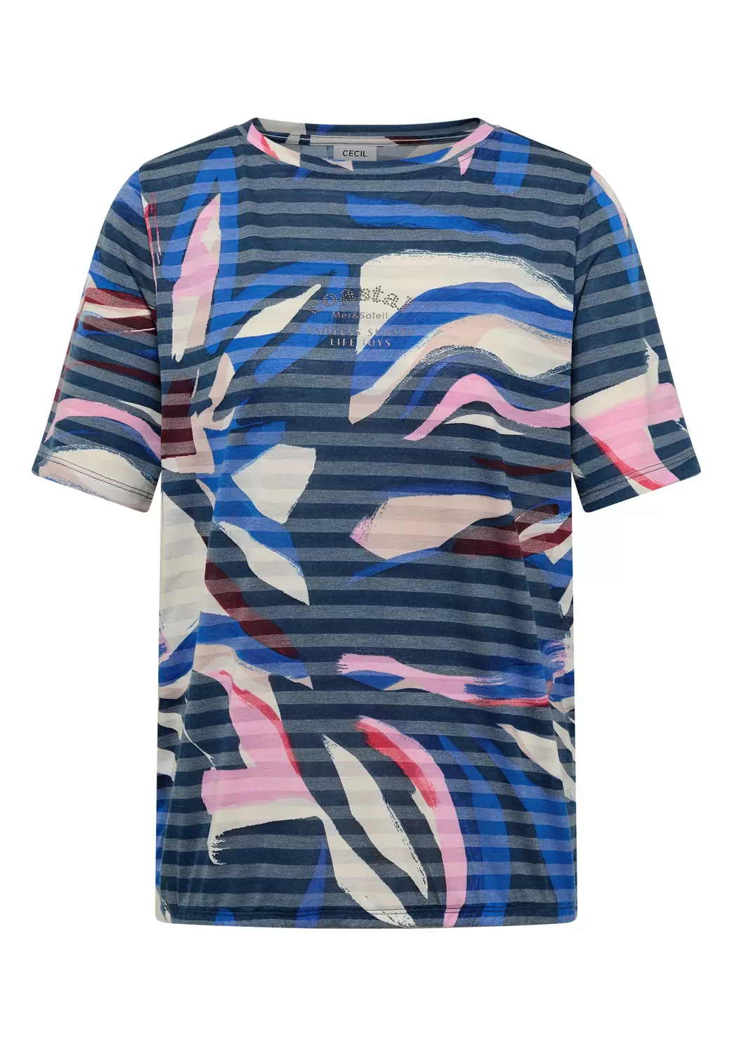 TOS Striped Burnout FP T-Shirt femae