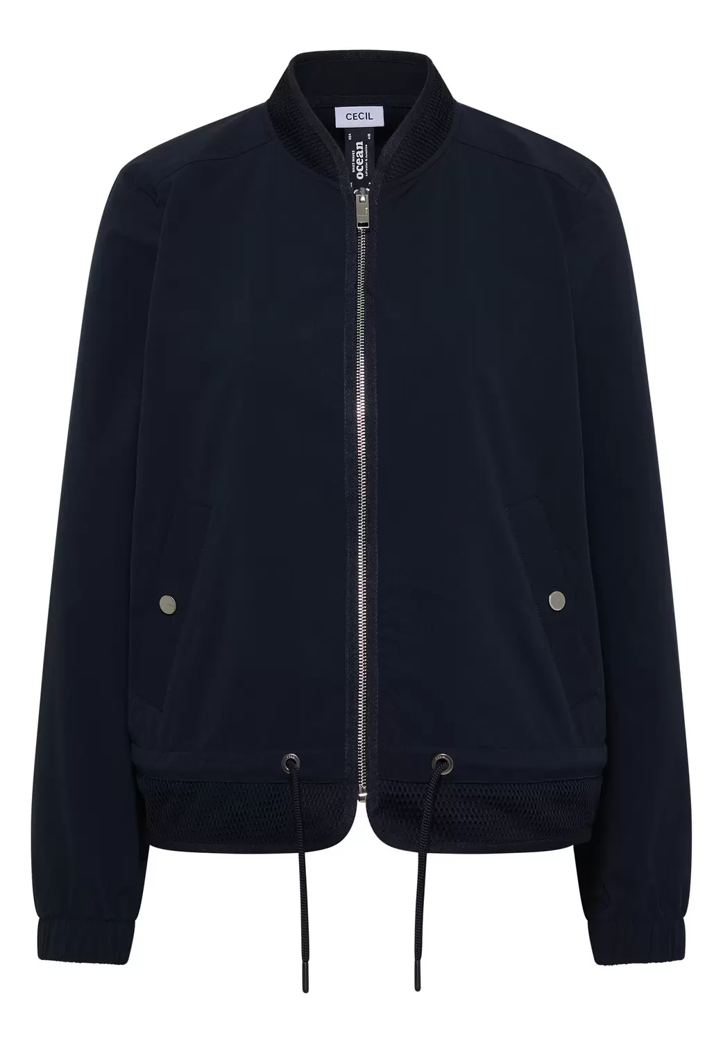 Blouson mit Tunnelzug und Mesh-Details