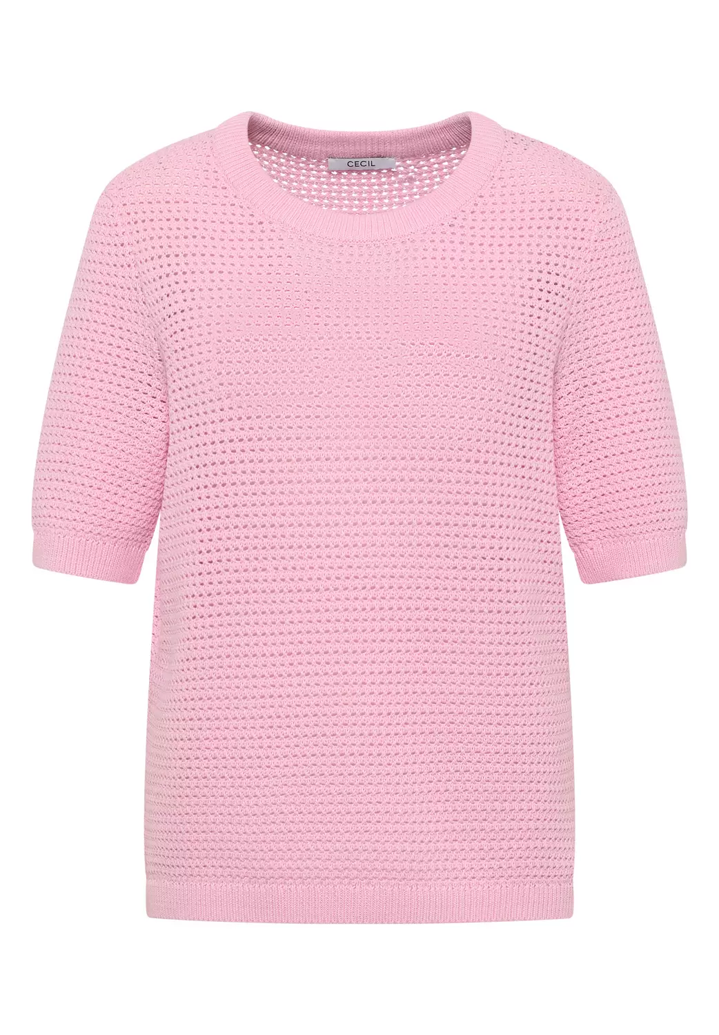 Kurzarm Pullover mit Struktur
