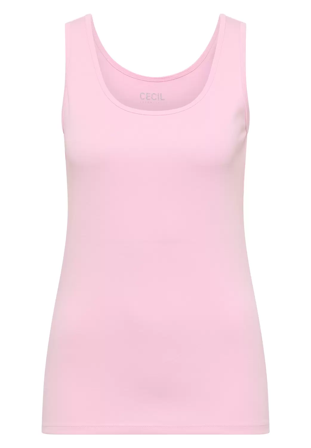Basic Top mit Rundhals aus Baumwolle
