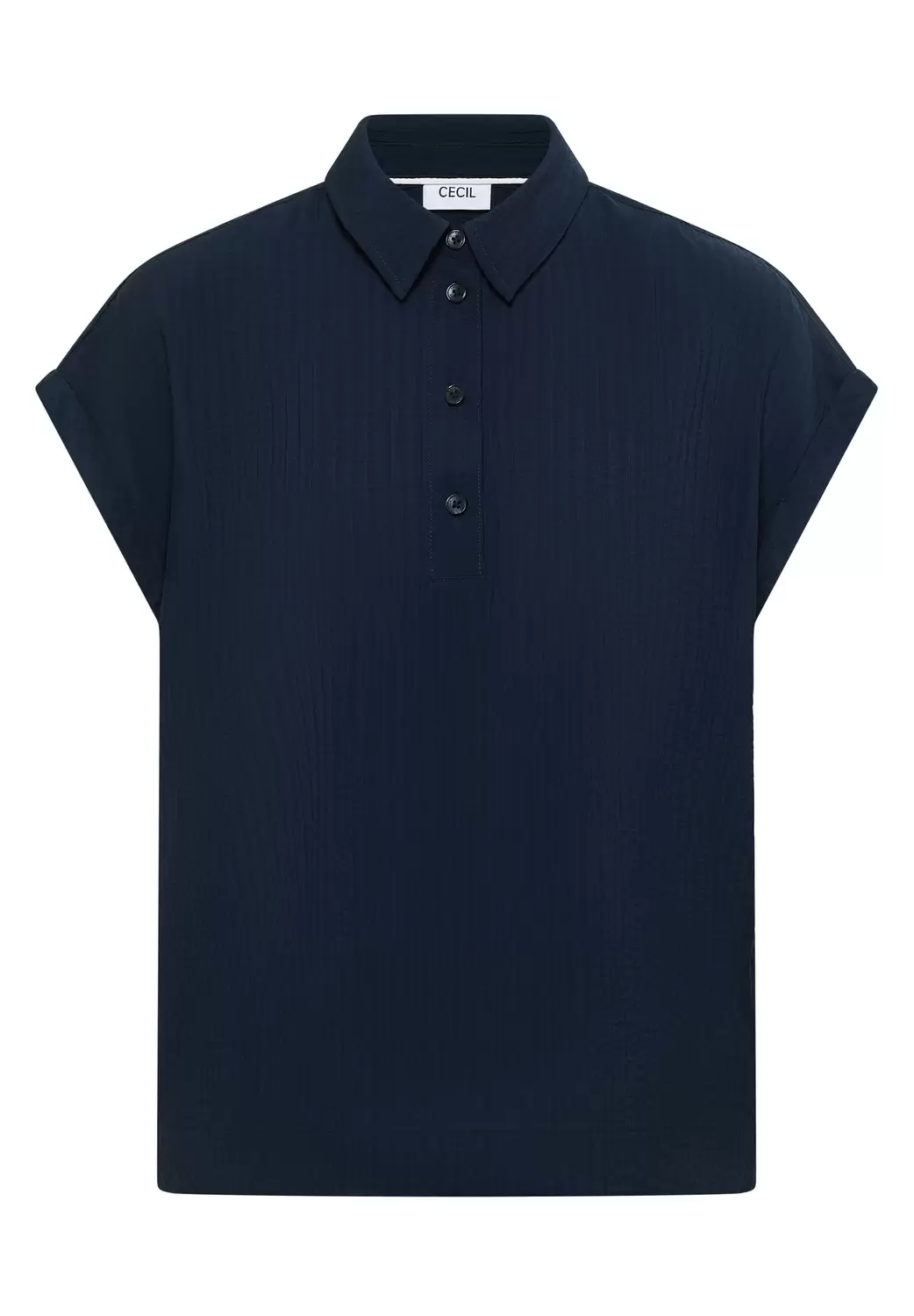 TOS Solid Collar Blouse female