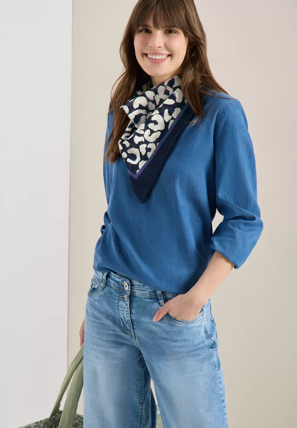 Bandana aus Baumwolle mit Leo-Muster