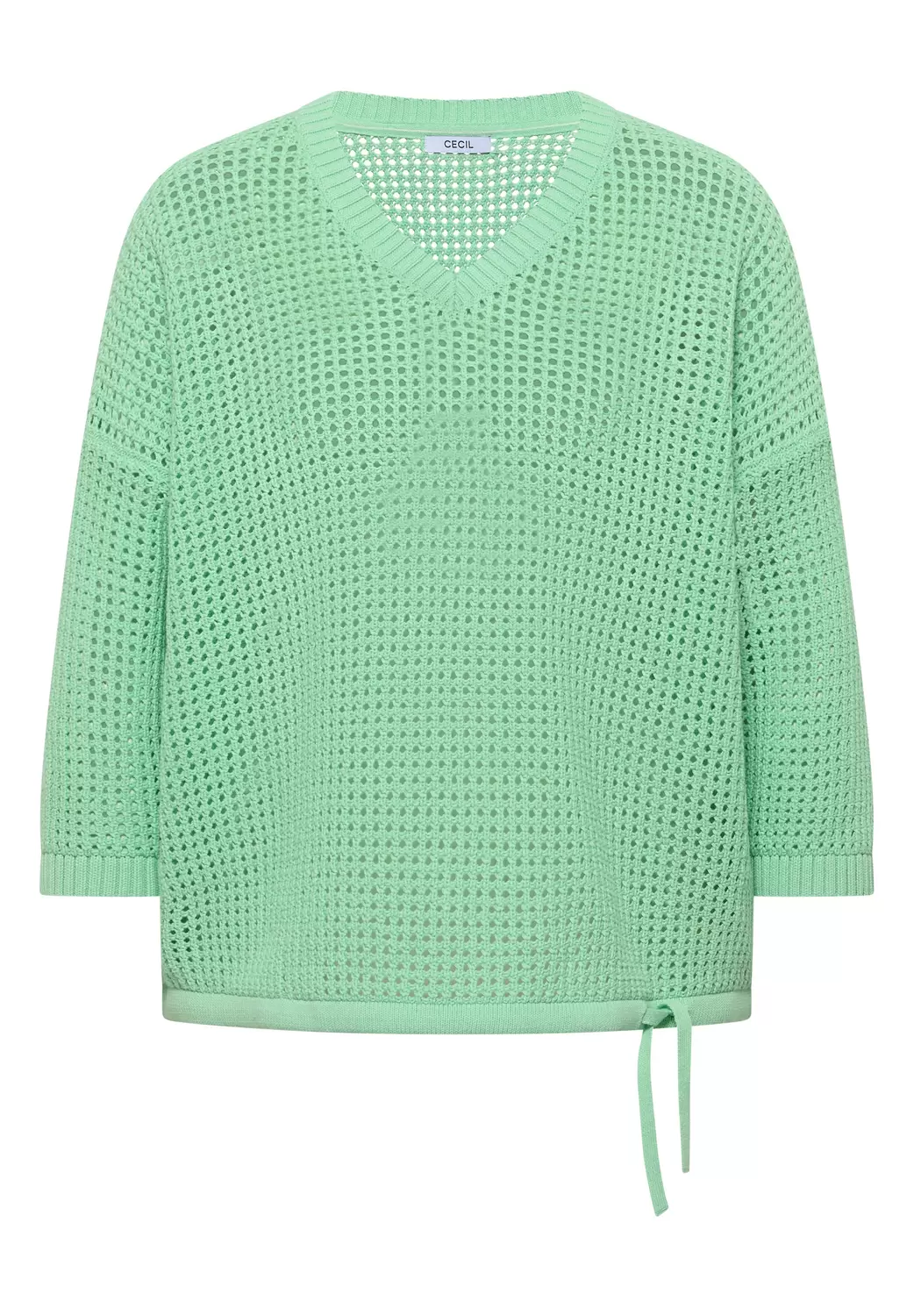 Kurzarm Pullover im Crochet-Look
