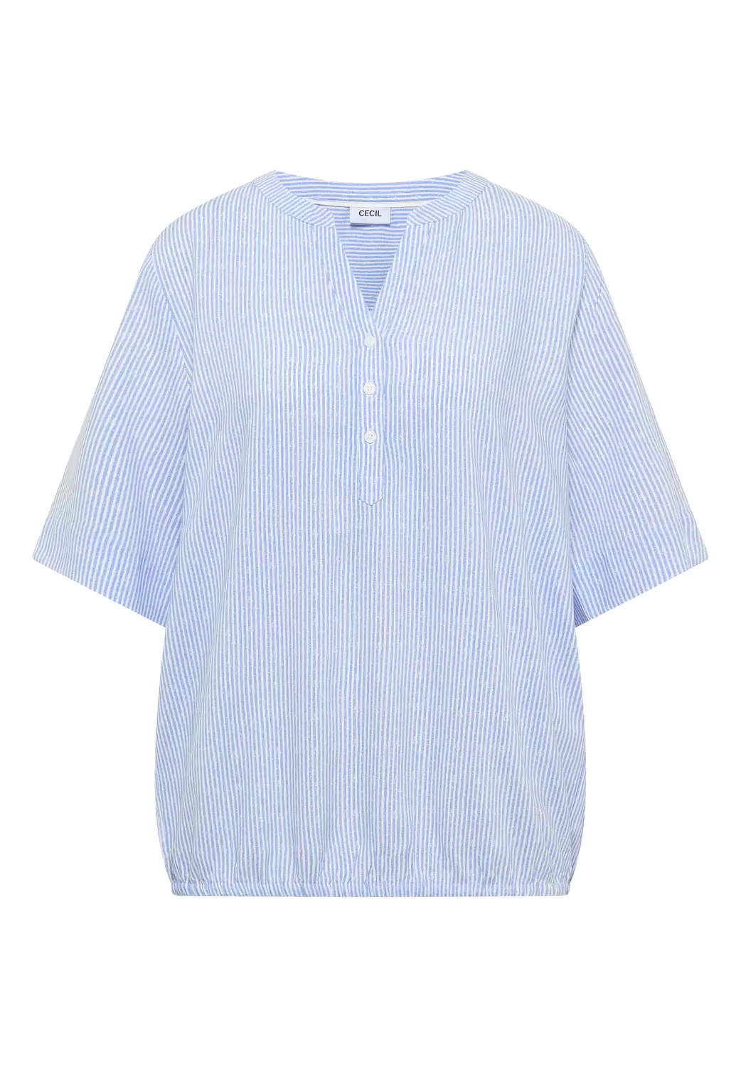 TOS Printed Stripe Blouse