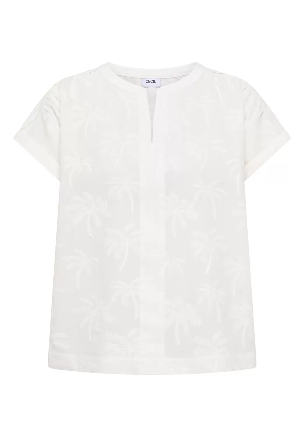 Dropped Shoulder Bluse mit Embroidery